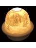 Winter Scenery Candle Dome Light w/Candle Plate